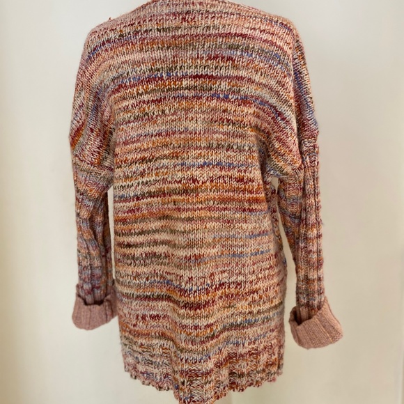 Coco Y Club Cozy Sweater - Women's Size L - Multicolor - V-Neck - Picture 5 of 9